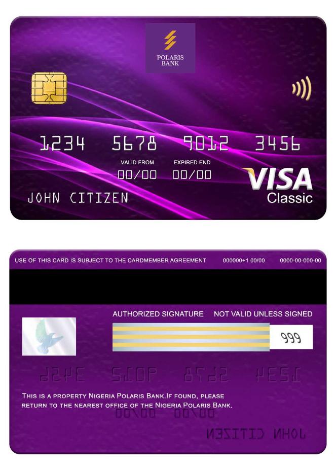 Nigeria Polaris Bank visa classic card